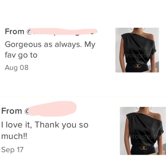 Black Satin Draped Asymmetrical Blouse Top - Picture 9 of 12